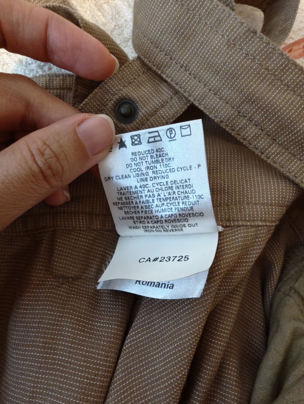 See by Chloe A-Line Brown Tan Pinafore Midi Skirt with Suspenders Size S - Picture 11 of 14